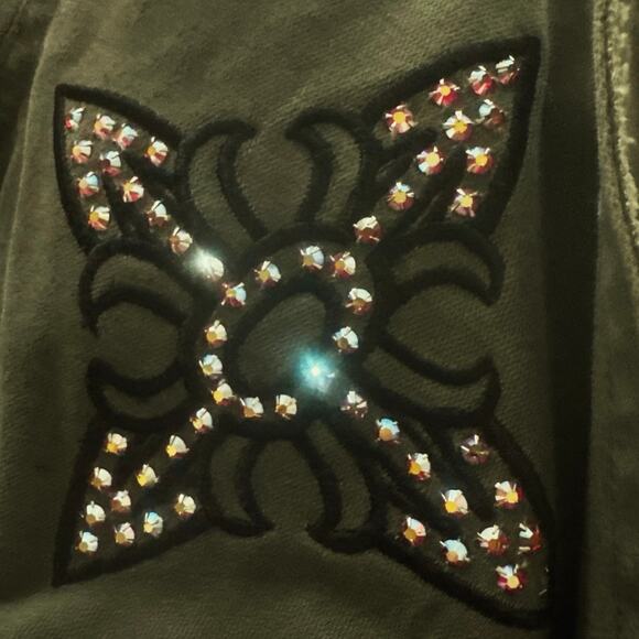 Jaded by Knight Swarovski crystal Military jacket Phoenix RARE medium M - Picture 10 of 10